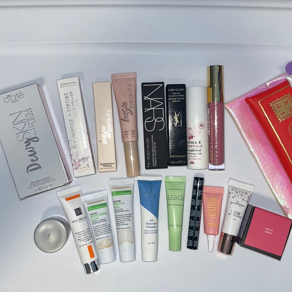 NARS Other - Beauty Bundle Box Makeup Skincare NARS Lip YSL Mascara Primer Keys Cheek Tint